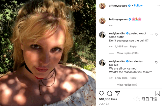 主动|小甜甜布兰妮被软禁:这次她主动表态希望脱离父亲!