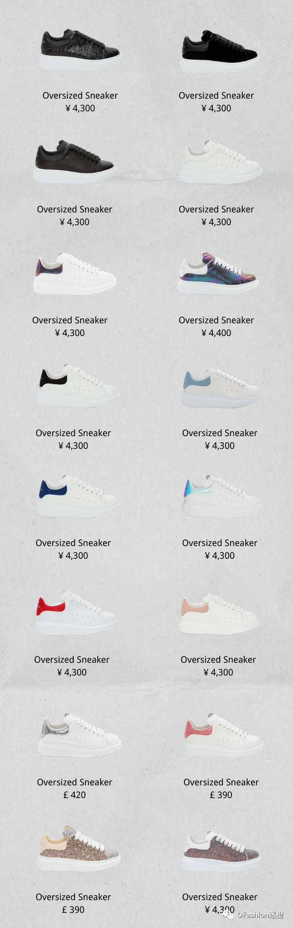 Hobo|想要一篇看全76款Alexander McQueen sneakers？安排！