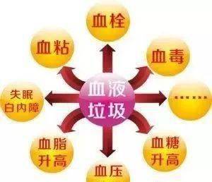 人的血液中含有大量自由基,化学残留物,重金属粒子,血锈等毒素和脂肪