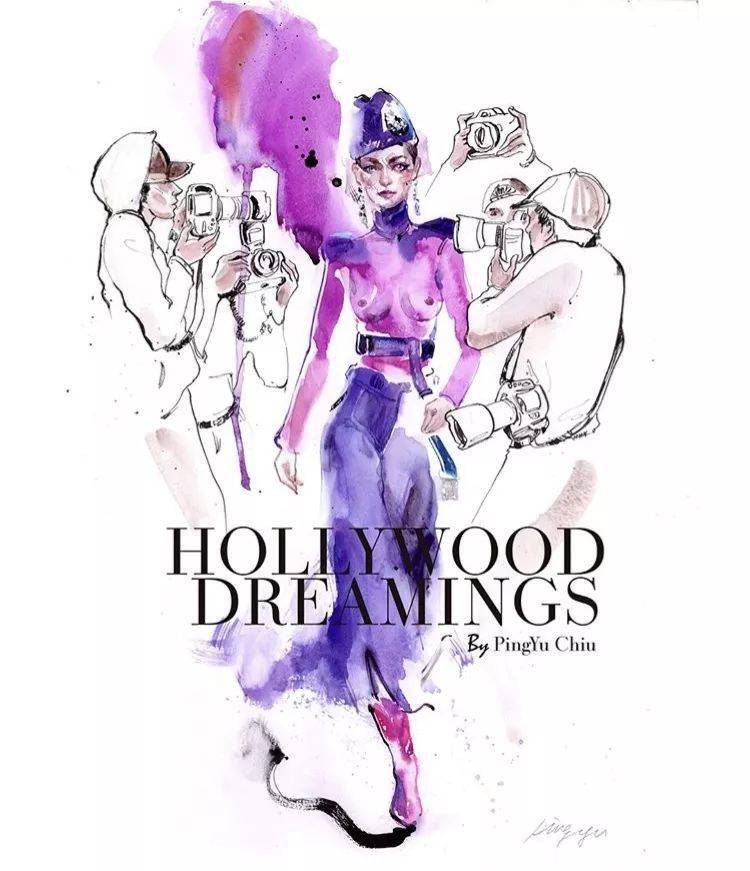 Chiu|超级仙美的绘画步骤分享！Ping-Yu Chiu助你水彩时装画更上一层楼！