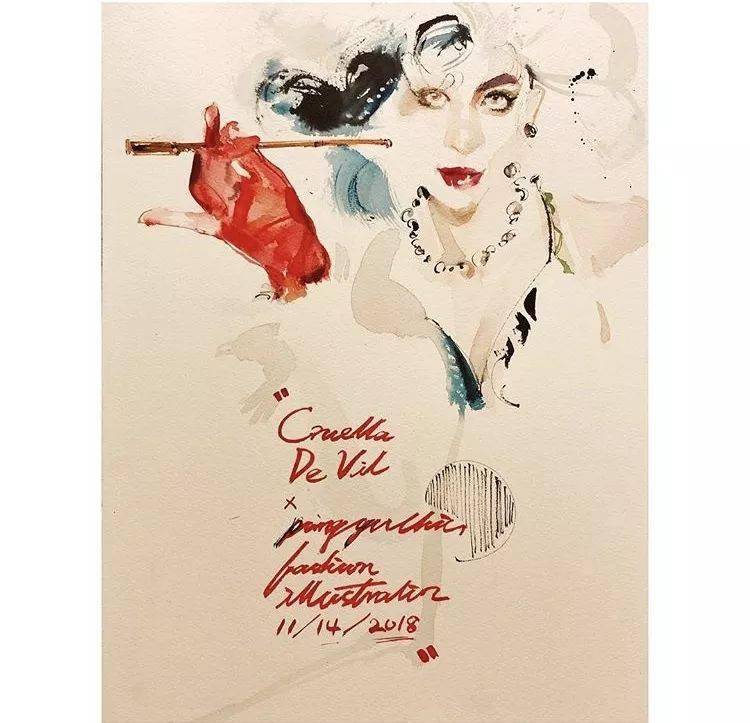 Chiu|超级仙美的绘画步骤分享！Ping-Yu Chiu助你水彩时装画更上一层楼！