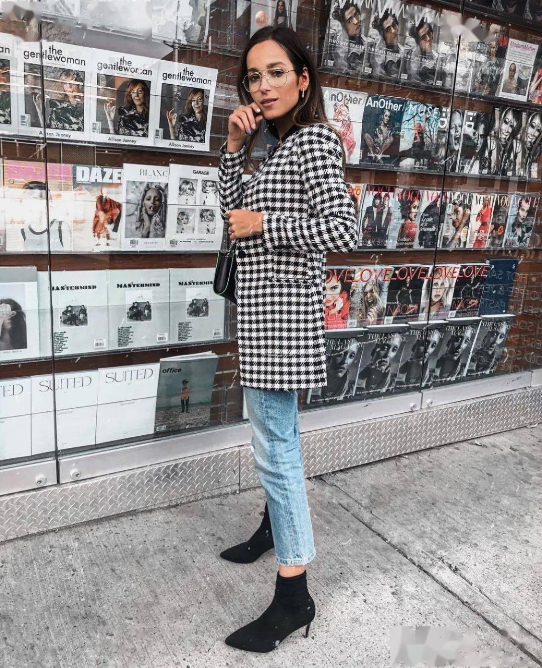 仙女们|格纹衫 + 短靴，早秋这么穿A到爆 ！