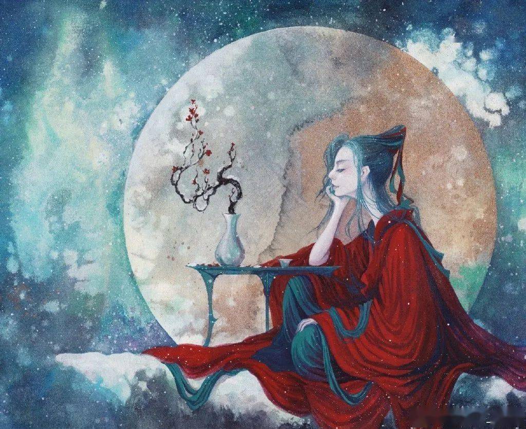 古风神话精怪插画