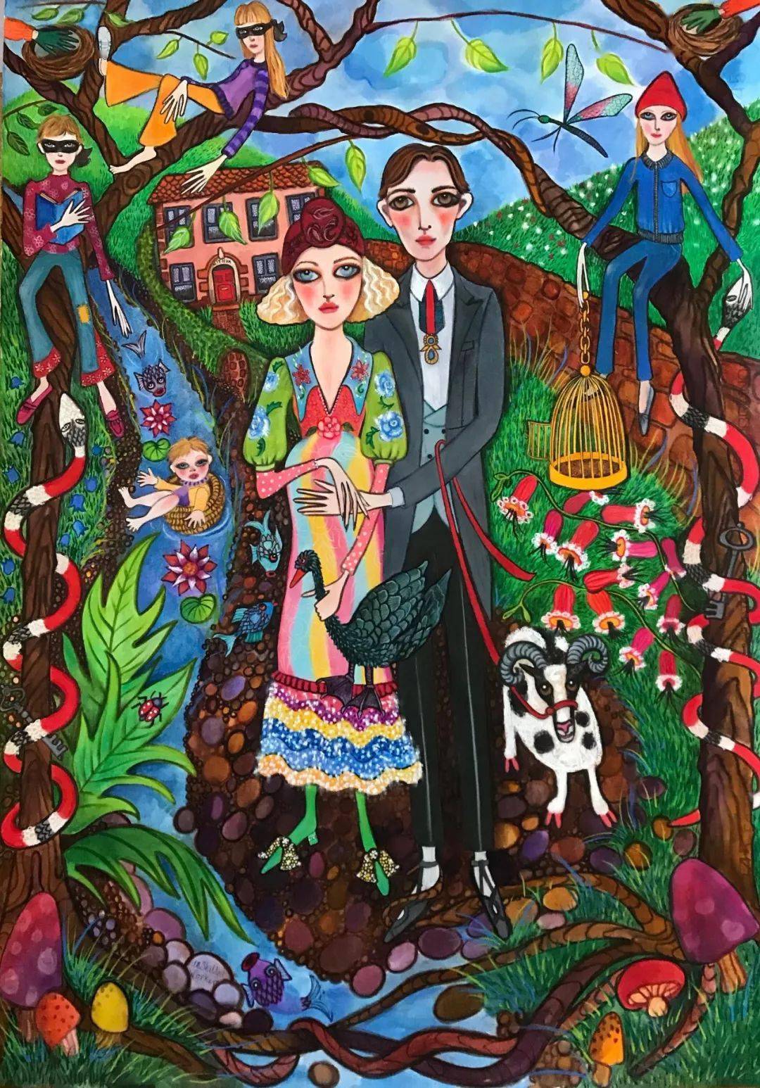 Helen|吸过毒，患过癌症的她如何蜕变为GUCCI御用插画师？ins爆火的50岁网红大妈的惊天逆袭！