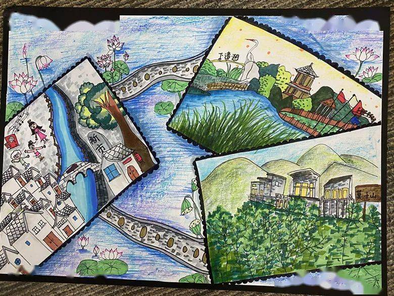 八届美丽浙江主题系列活动之小画笔中的家乡路主题绘画大赛作品展示一