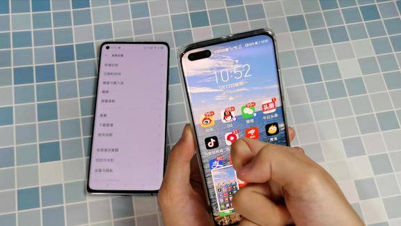 截屏功能谁最好用华为p40指关节对比opporeno4三指截屏输了