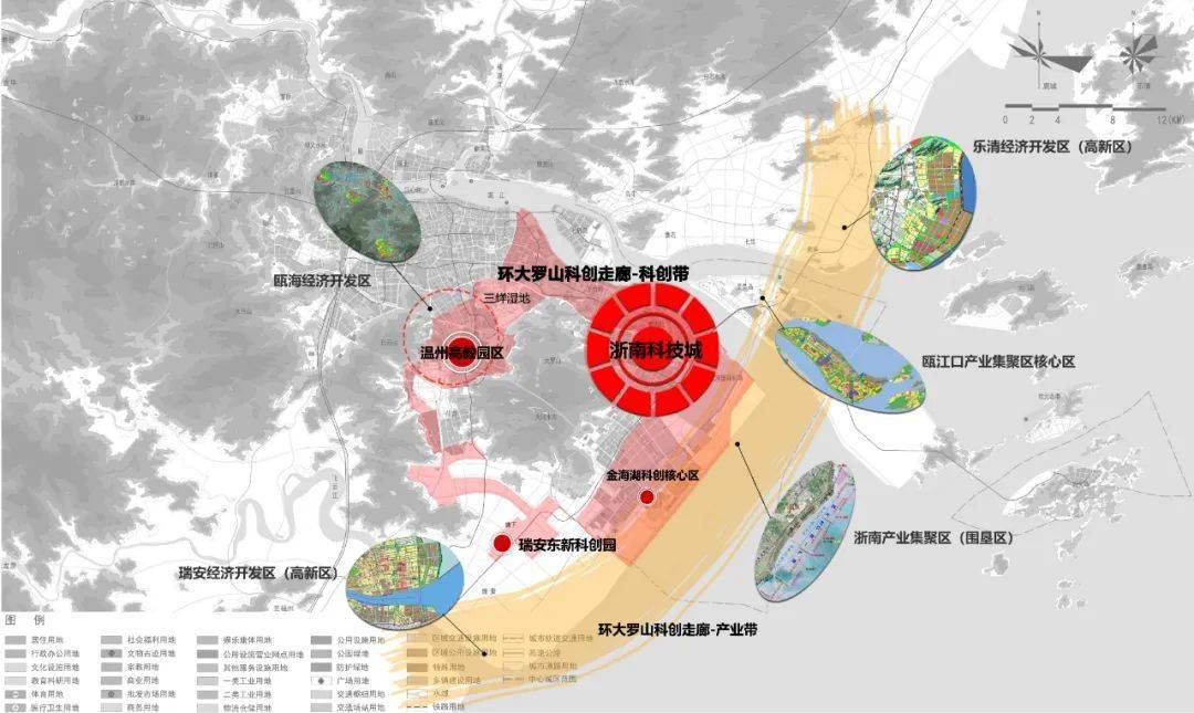 温州环大罗山科创走廊建设规划图 市科技局供