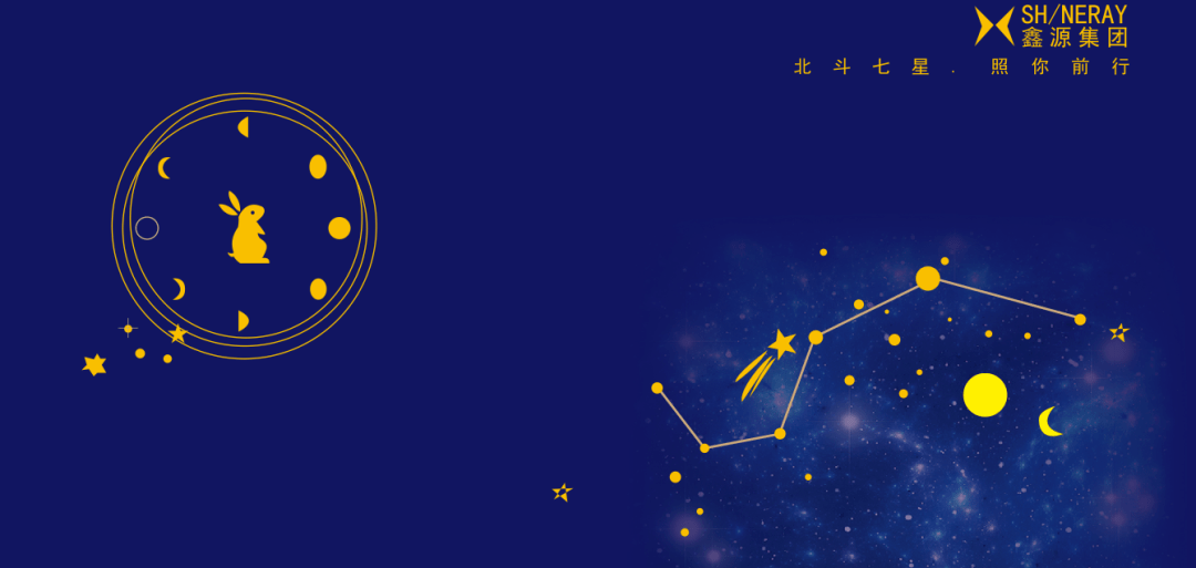 北斗七星照你前行丨鑫源人专属中秋月饼来了
