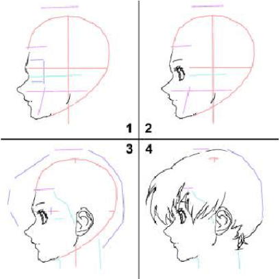 █ 讲堂 ▎零基础学动漫:人物头部画法