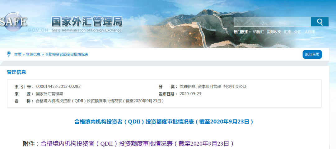 跨境|大消息！QDII额度又来了，一次放出30多亿美金