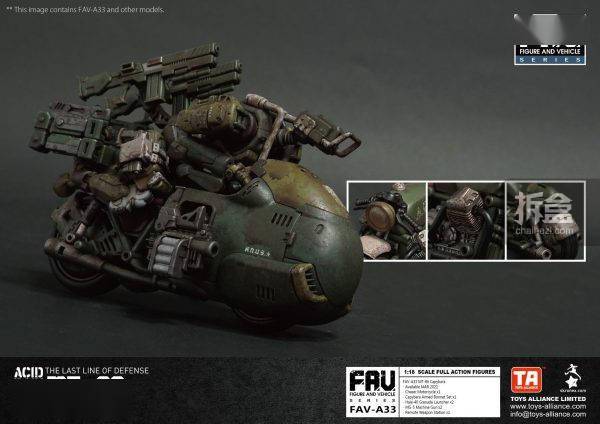 酸雨战争 FAV-A33绿水豚 A34格劳克斯渗透者 3.75寸兵