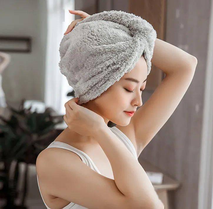 头发|懒人必备干发帽，3秒湿发变干发，擦出柔顺秀发