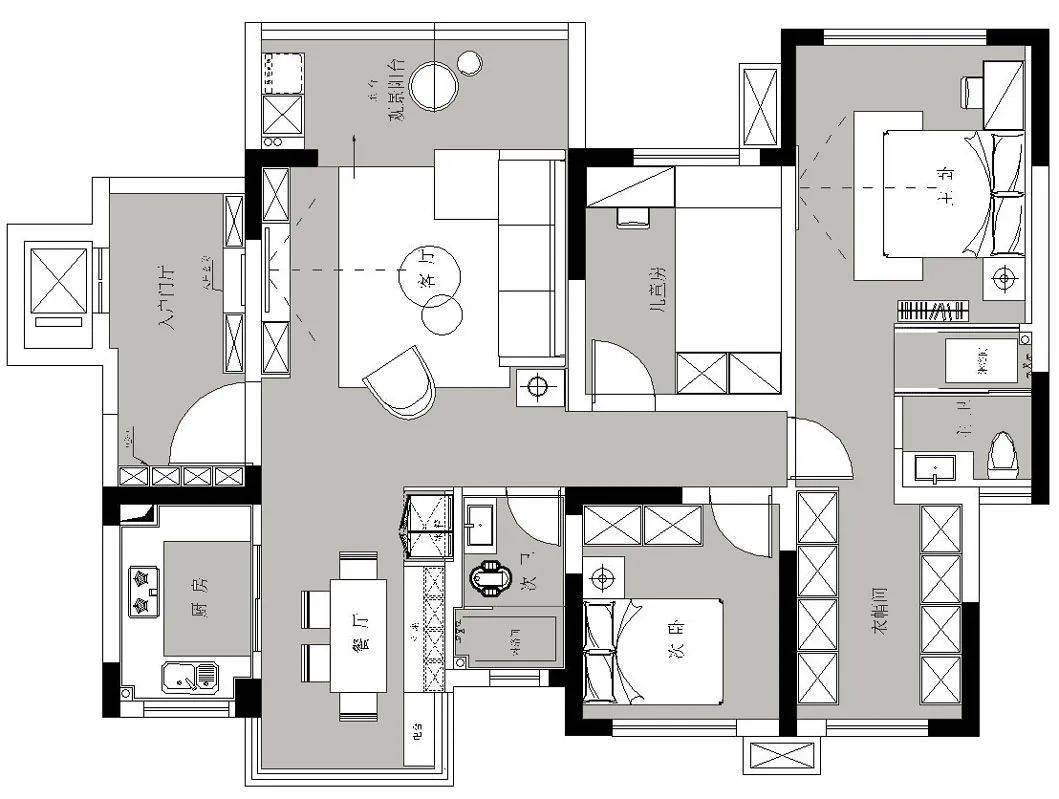 现代主义|KD板+波纹板，诠释现代主义的高级调性 l 名筑设计