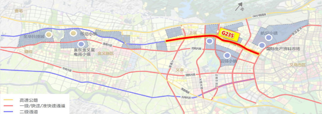 义乌市域内g235龙回至祥贝s315金义东公路等国道有消息了