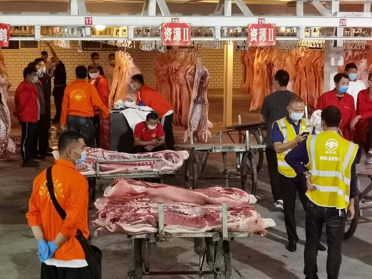 进口|刚刚，新发地猪肉批发大厅重开！禁止进口肉类冻品销售