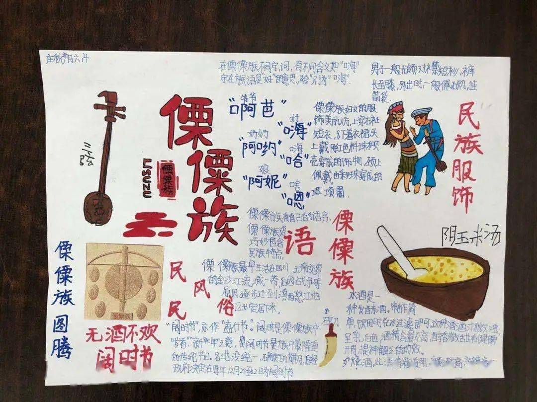 民族团结简谱_民族团结手抄报