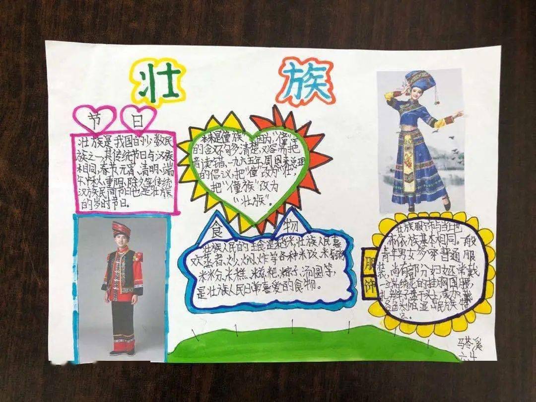 民族团结简谱_民族团结手抄报