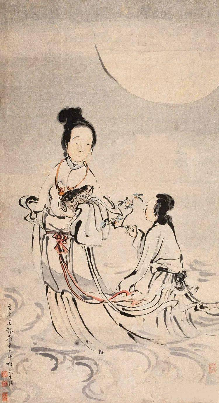 中国历代关于中秋节的名画欣赏,看看古人如何赏月