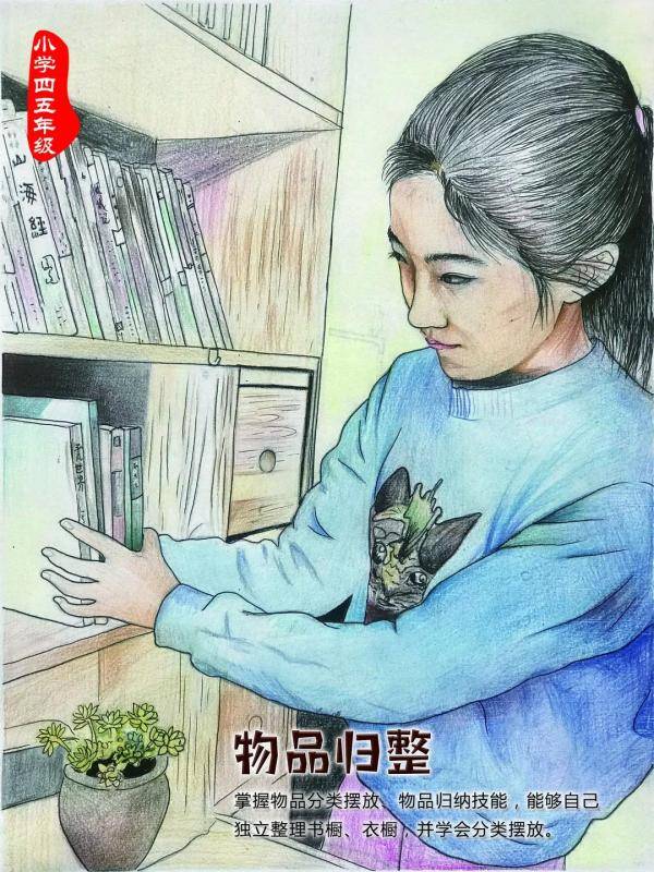 临淄区|不同年龄段中小学生该做哪些家务？这份彩绘“劳动指南”，请收藏！