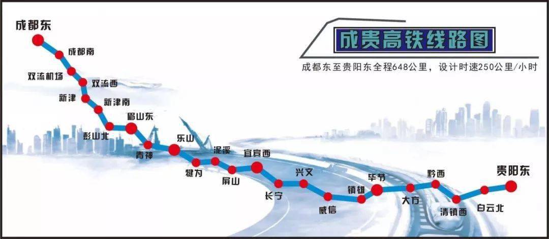 今天我们一起坐上  成贵高铁的列车,看看这条连接云贵川的交通大动脉