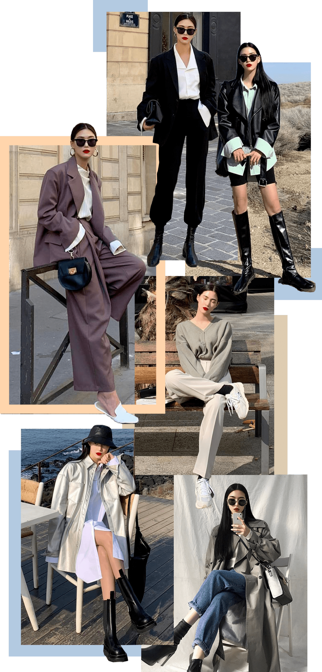 钟楚曦|南韩钟楚曦的「大佬风」穿衣模板，显高显瘦太绝了！