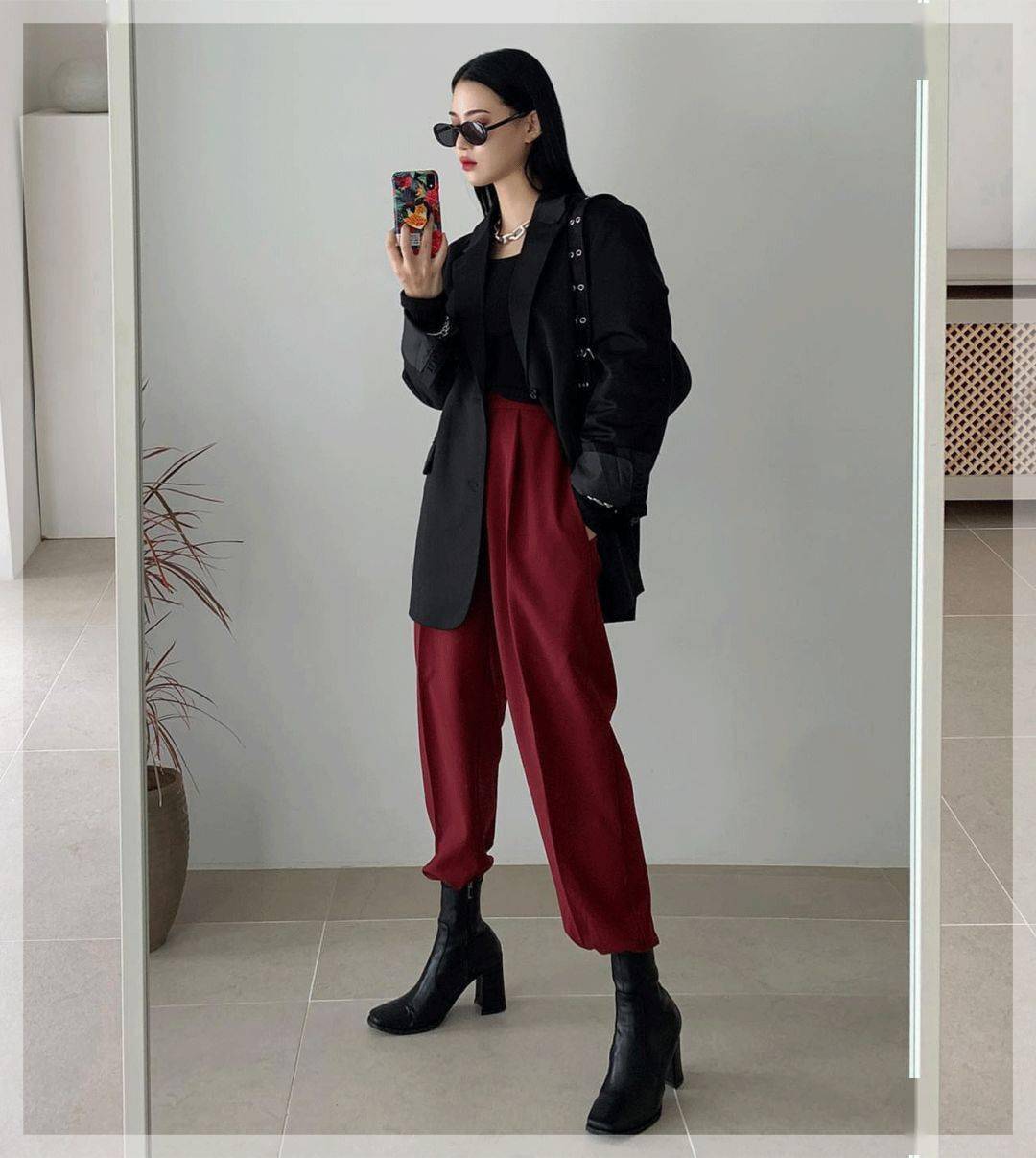 钟楚曦|南韩钟楚曦的「大佬风」穿衣模板，显高显瘦太绝了！