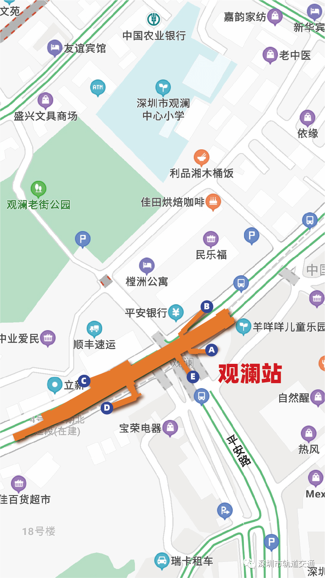 深圳地铁4号线三期出入口全部公布!在你家门口吗?