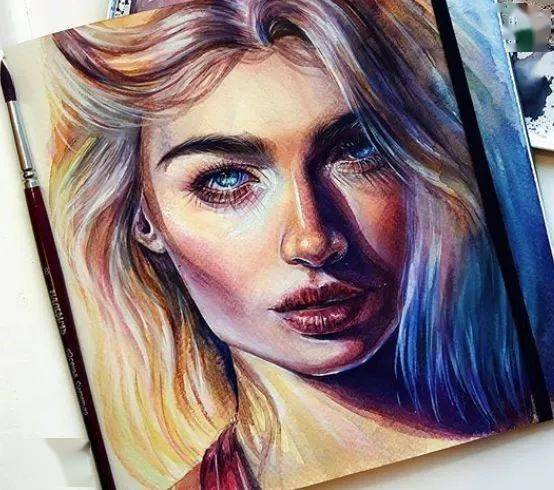 水彩|沉迷眼睛刻画的小伙伴看过来！Lina的水彩人物肖像步骤统统分享给你！