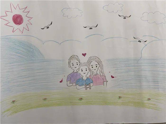 疫战学校开展以"看见爱的人"为题人物半身画像征集的心理健康教育