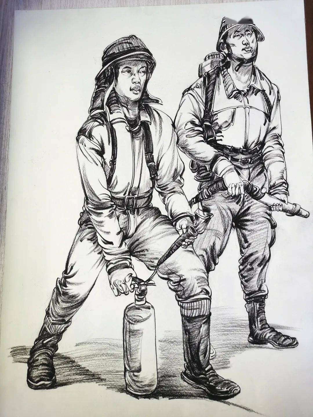 2020年"关注消防,生命至上"主题中学组绘画作品评比(二)