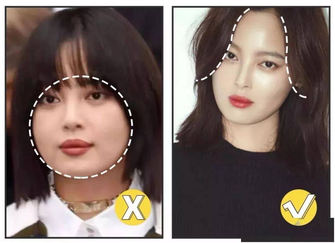 鹅蛋脸|肉脸还是大脸?选对发型你就是鹅蛋脸!
