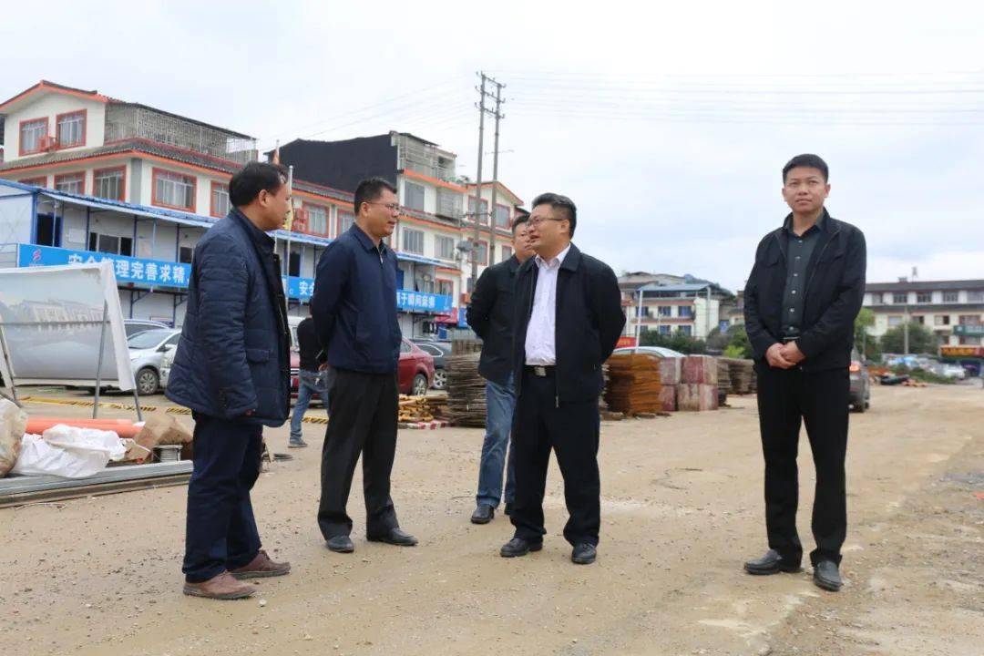 县领导到阳朔县易地扶贫搬迁就业创业综合体项目指导工作