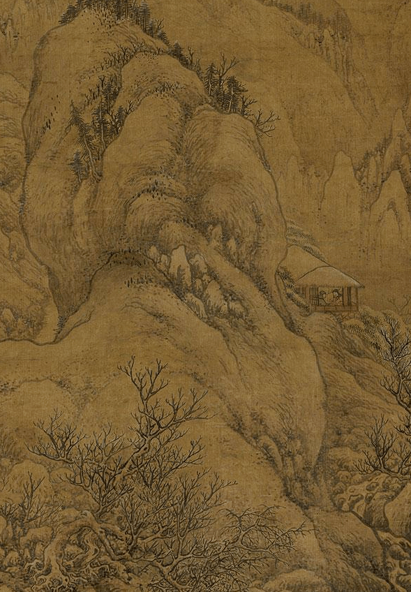 中国国画历代精品高清展1406明宋旭雪景山水巨制入峨积雪图