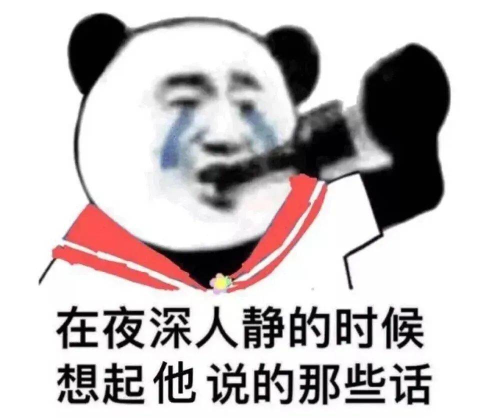 熊猫头表情包晚安啦宝贝