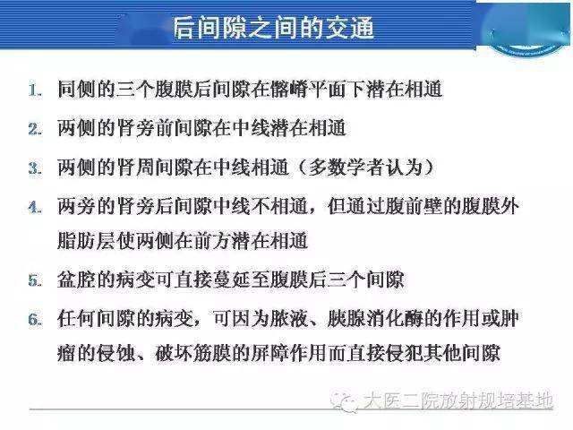 腹膜后间隙的划分请务必牢记