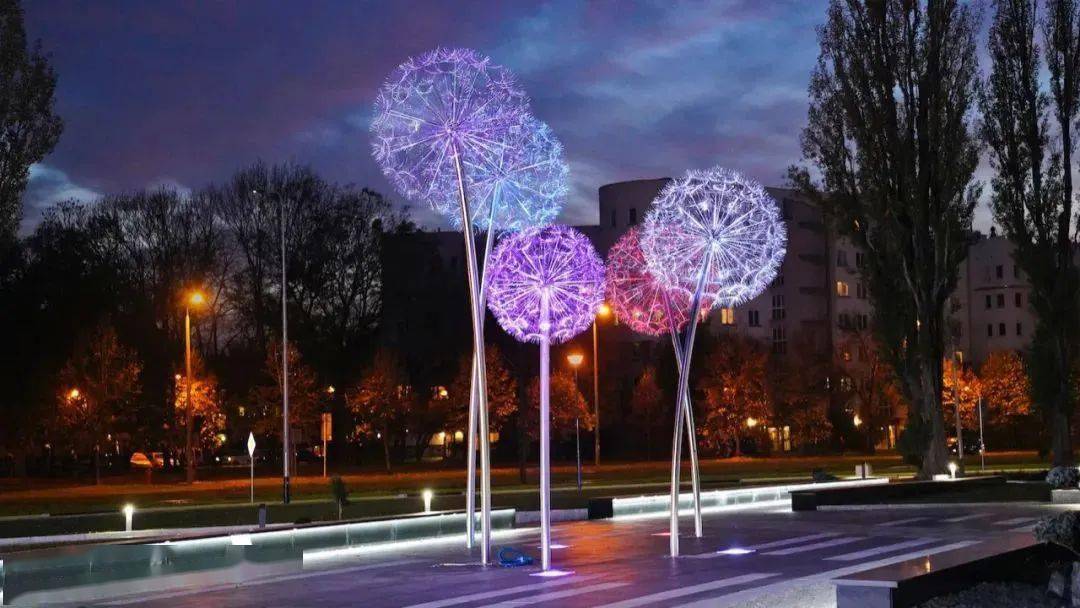 国际文创灯光研究院泡泡森林灯光艺术装置bubbleforest