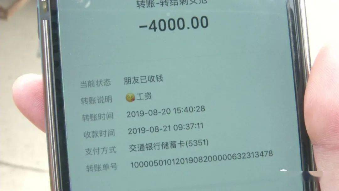 徐师傅拿出一张账单，上面是小芳2019年从儿子账户转账、代付以及收到微信