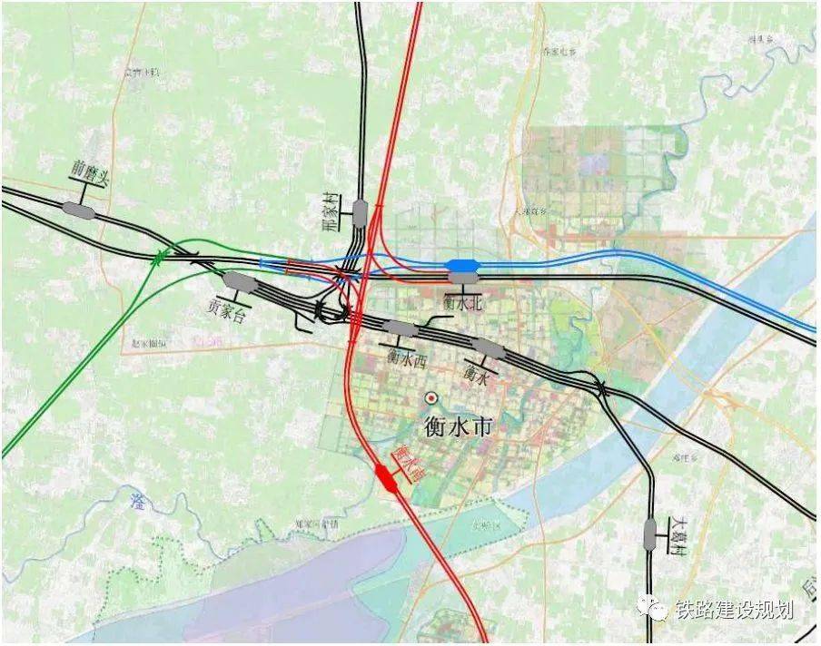 衡水南站平面布置图 衡水南站位置示意图 6,枣强南站 枣强南站位于