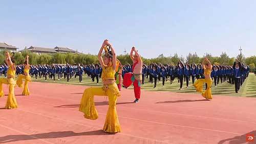 课间操|敦煌壁画“飞天舞”！这里的课间操火了