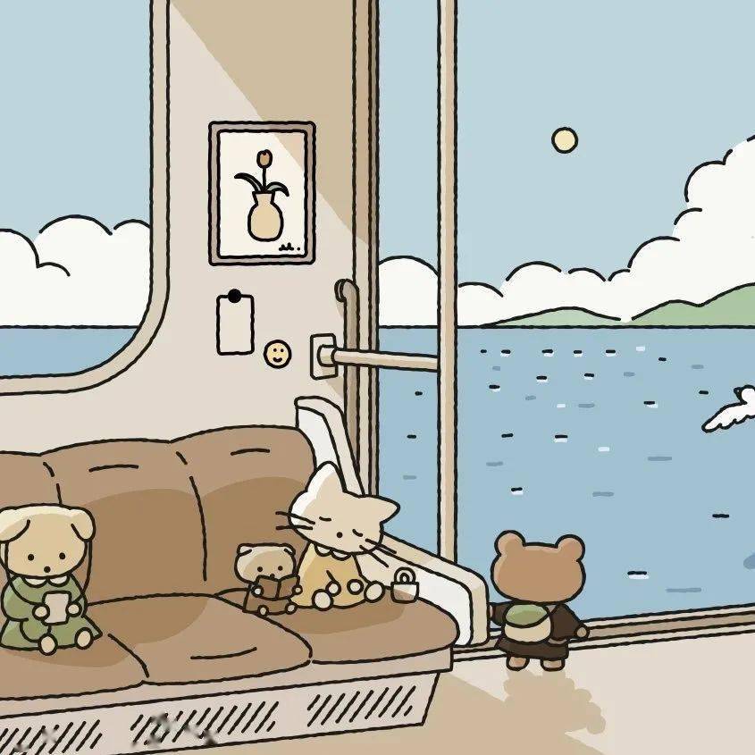 唯美治愈系小清新封面背景图