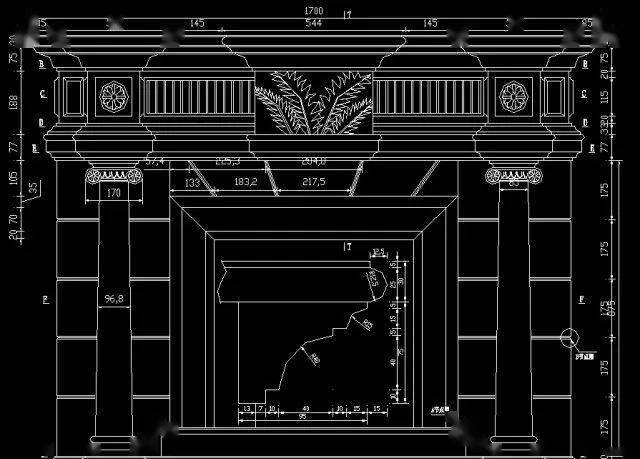 石材壁炉设计参考cad版