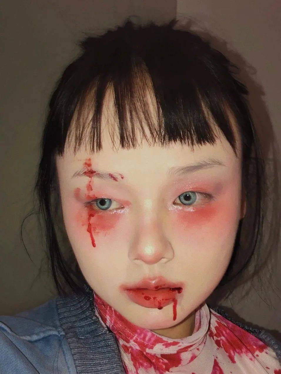 伤痕|都万圣节了你的妆容还不来点儿刺激的？