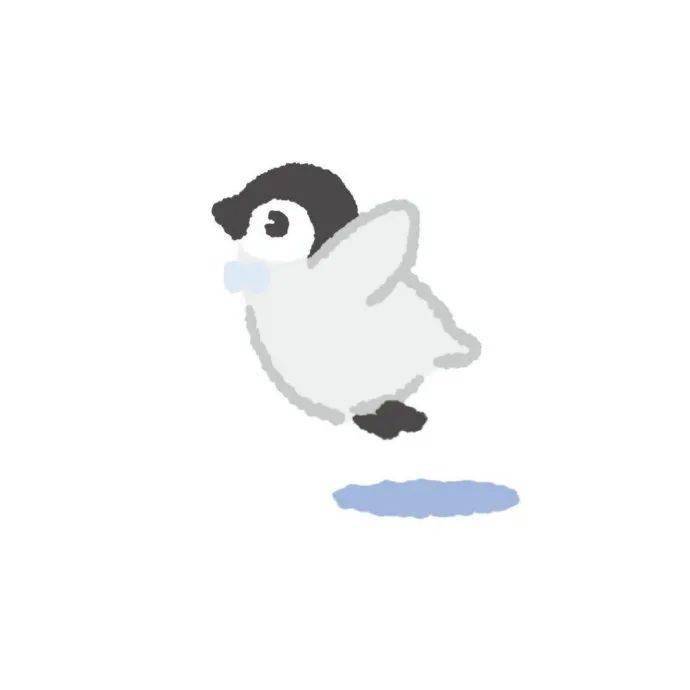 马克笔手绘 |一组超可爱的小企鹅小画