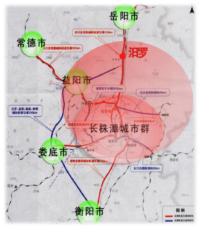 经济转移的内陆前沿站,湖南省城镇战略发展重点区域,被纳入了长株潭