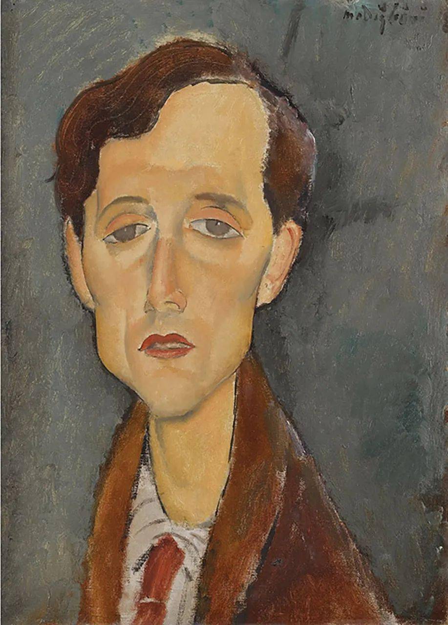 莫迪里阿尼——"巴黎画派"代表人物,他是毕加索一生劲敌和朋友.