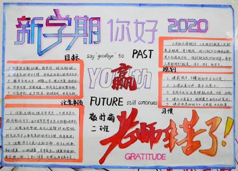 攀枝花市三中新学期你好老师辛苦了手抄报获奖作品展示