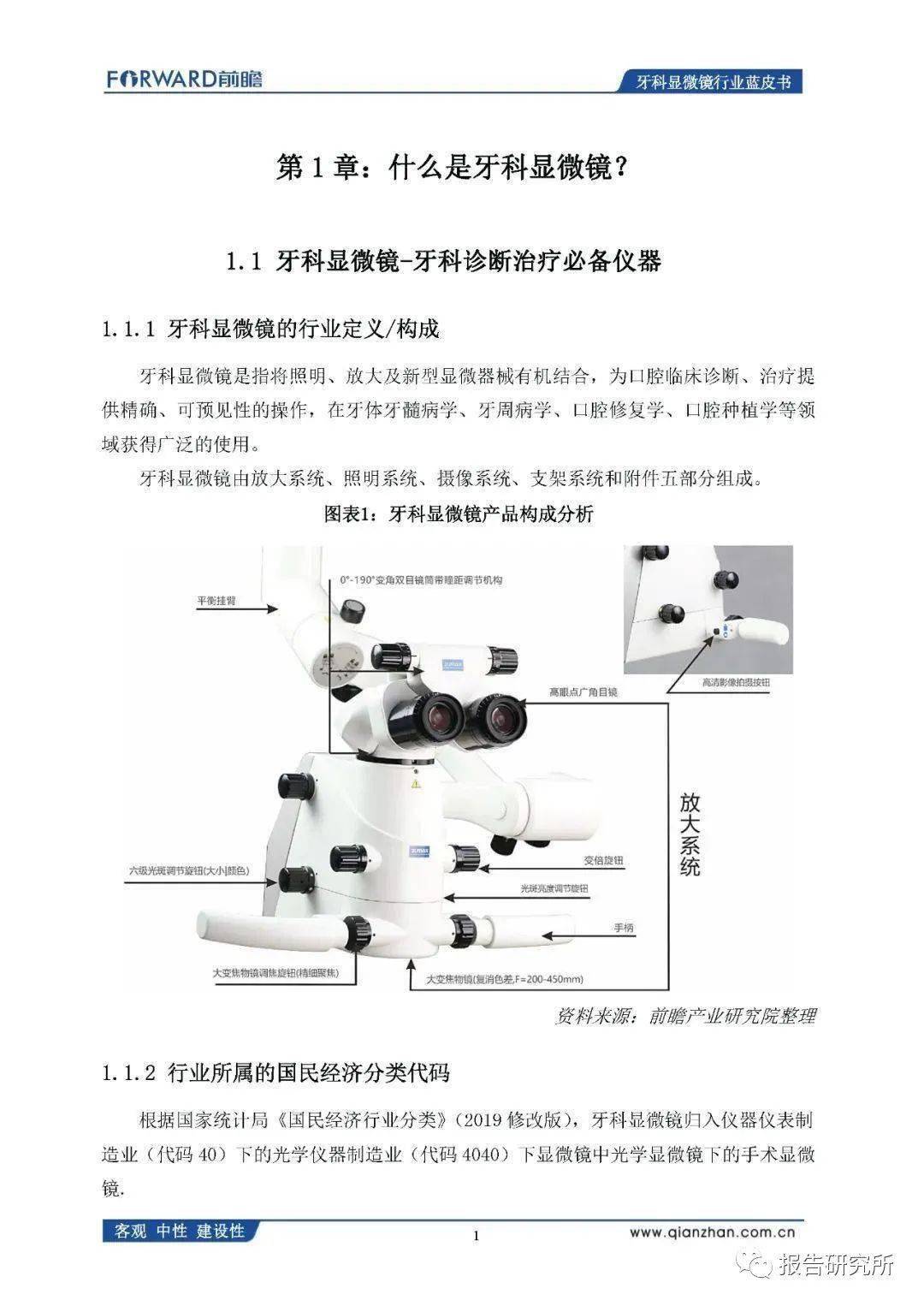 2020年中国牙科显微镜行业蓝皮书(附下载)