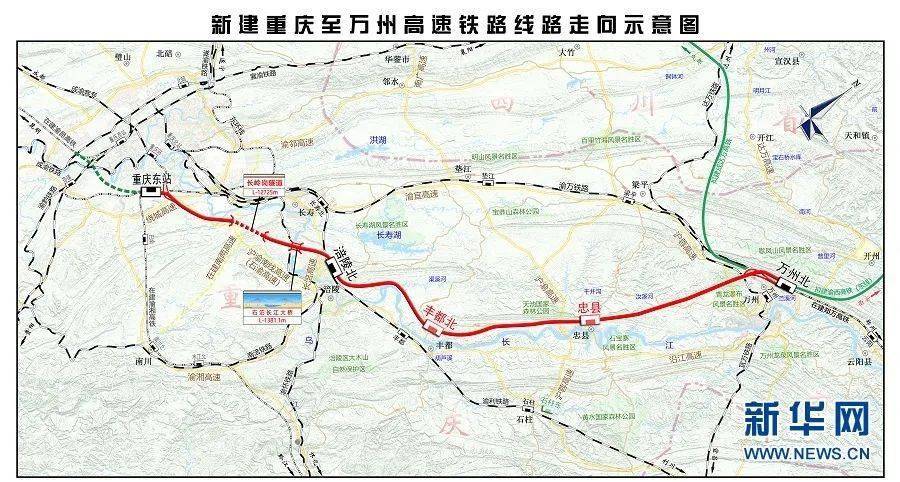 丰都北,忠县和万州北