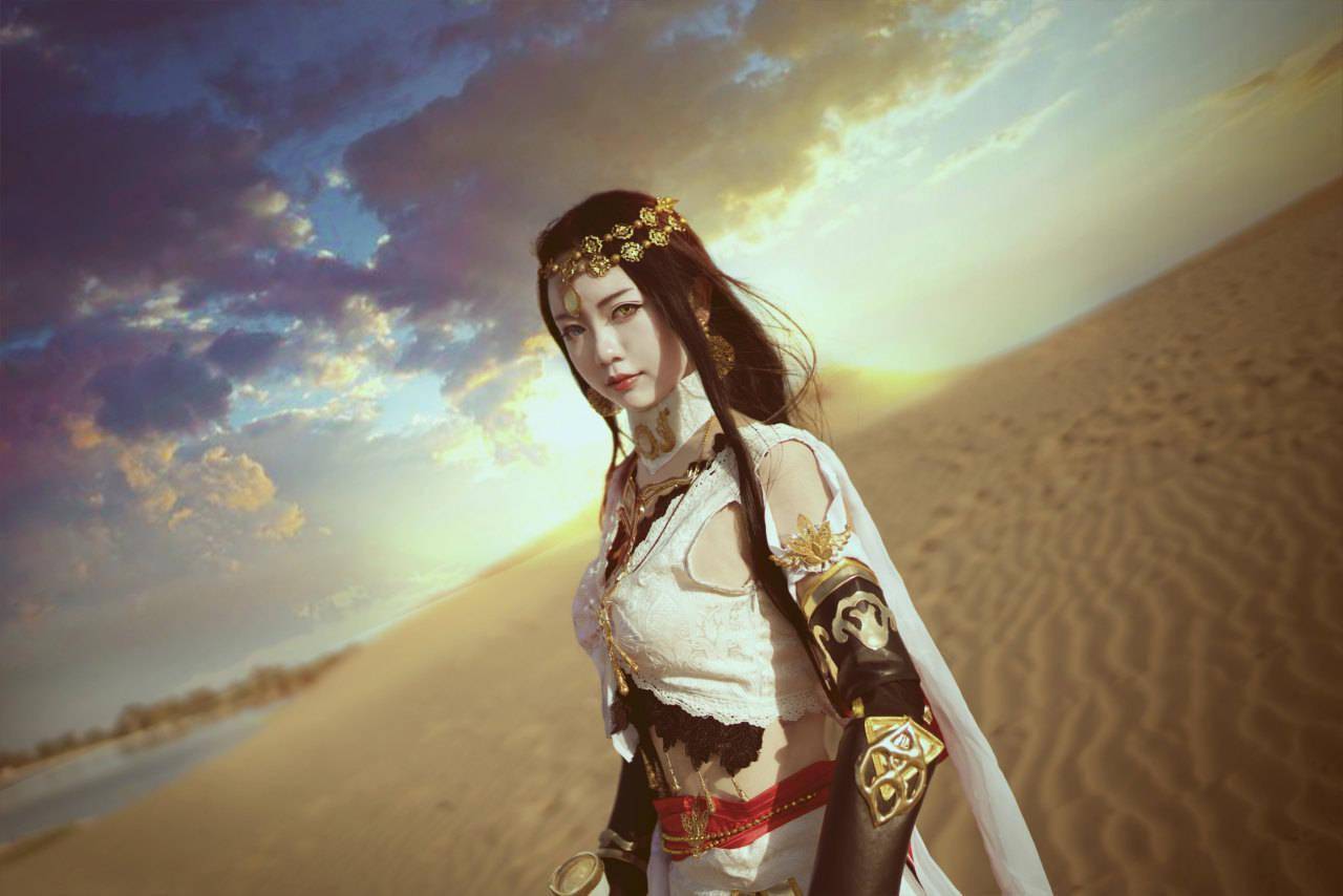 破军喵姐cosplay 飞沙连大漠,圣火怜世人