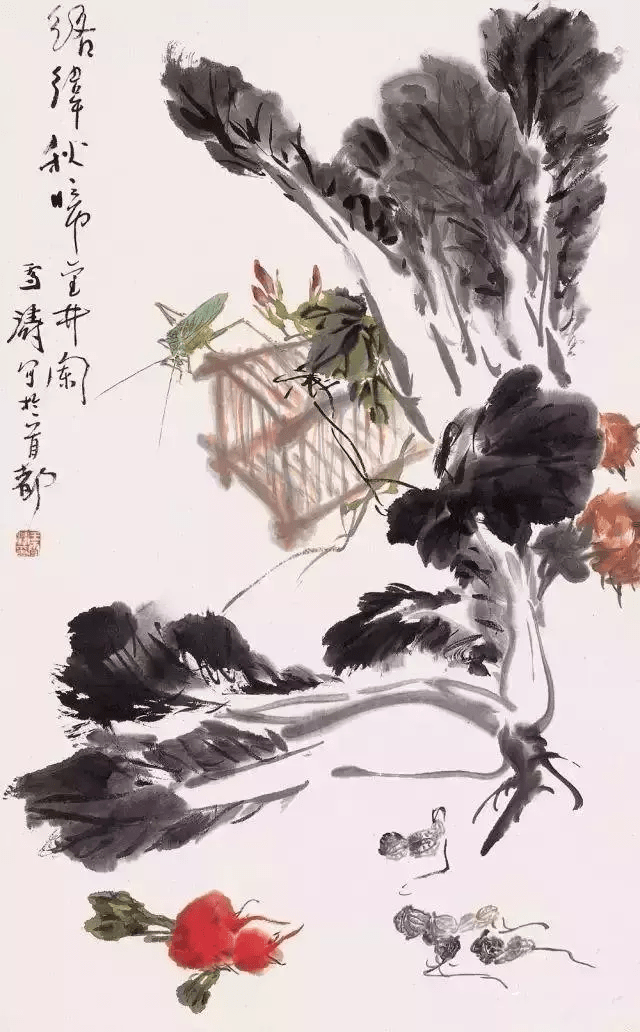 1982)是现代中国卓有成就的花鸟画大师,以小写意花卉草虫著称画坛